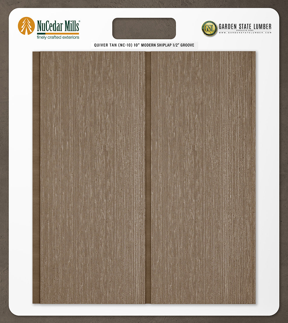 10″ RoughSawn T&G Modern Shiplap Strips - 2' x 2' Display