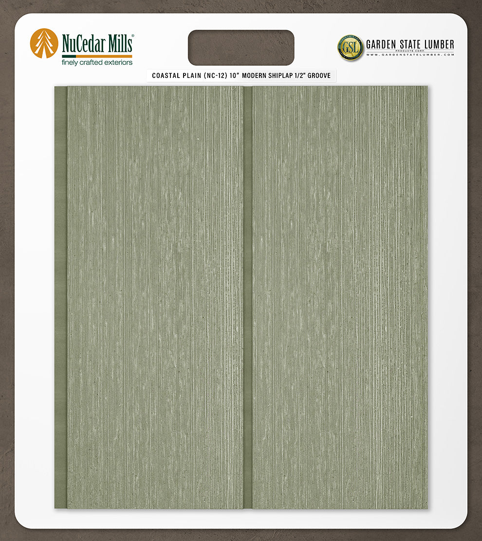 10″ RoughSawn T&G Modern Shiplap Strips - 2' x 2' Display