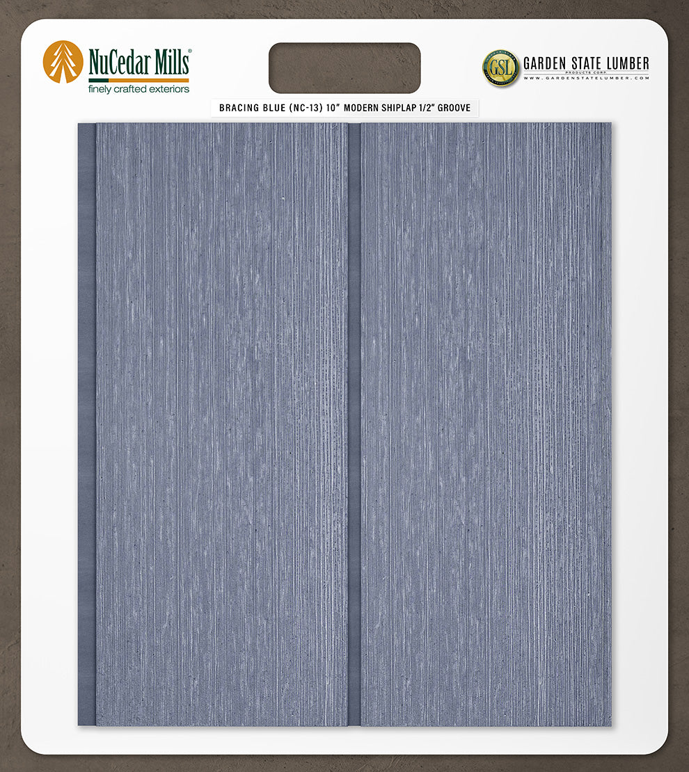 10″ RoughSawn T&G Modern Shiplap Strips - 2' x 2' Display