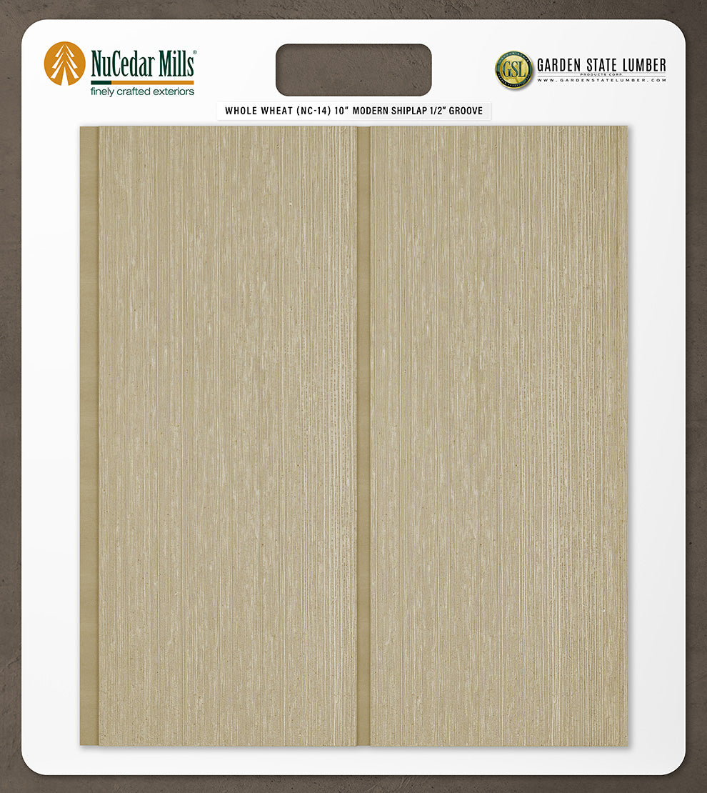 10″ RoughSawn T&G Modern Shiplap Strips - 2' x 2' Display