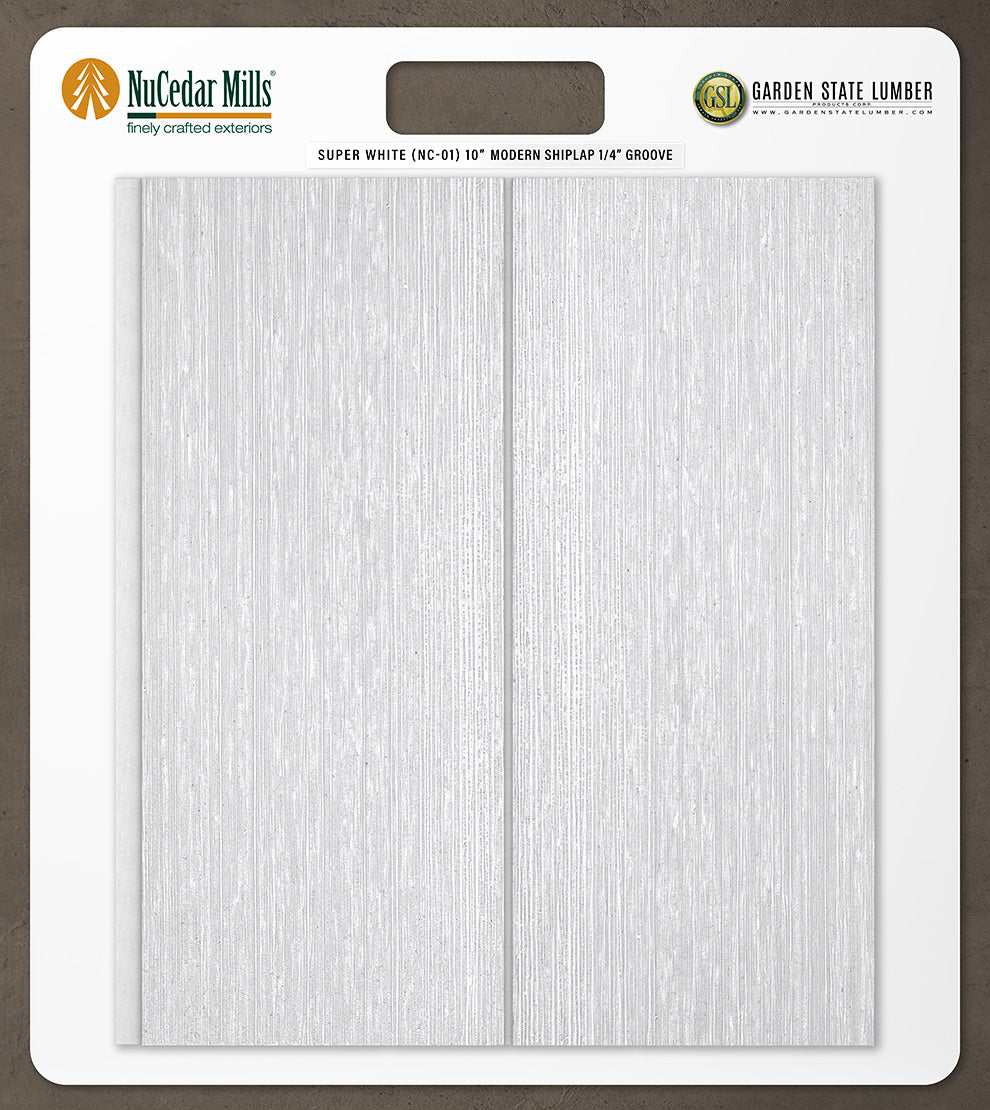 10″ RoughSawn T&G Modern Shiplap Strips - 2' x 2' Display
