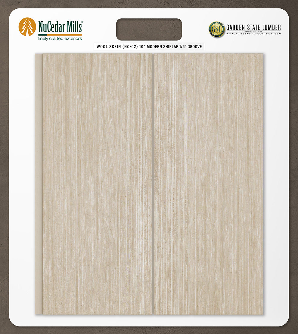 10″ RoughSawn T&G Modern Shiplap Strips - 2' x 2' Display