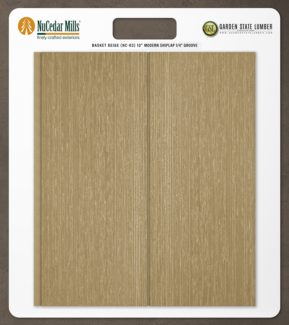 10″ RoughSawn T&G Modern Shiplap Strips - 2' x 2' Display