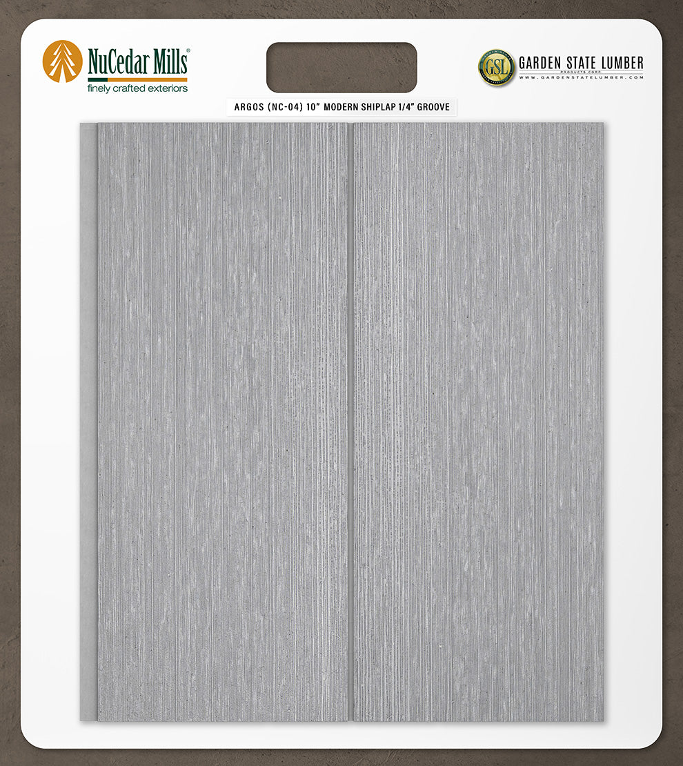 10″ RoughSawn T&G Modern Shiplap Strips - 2' x 2' Display