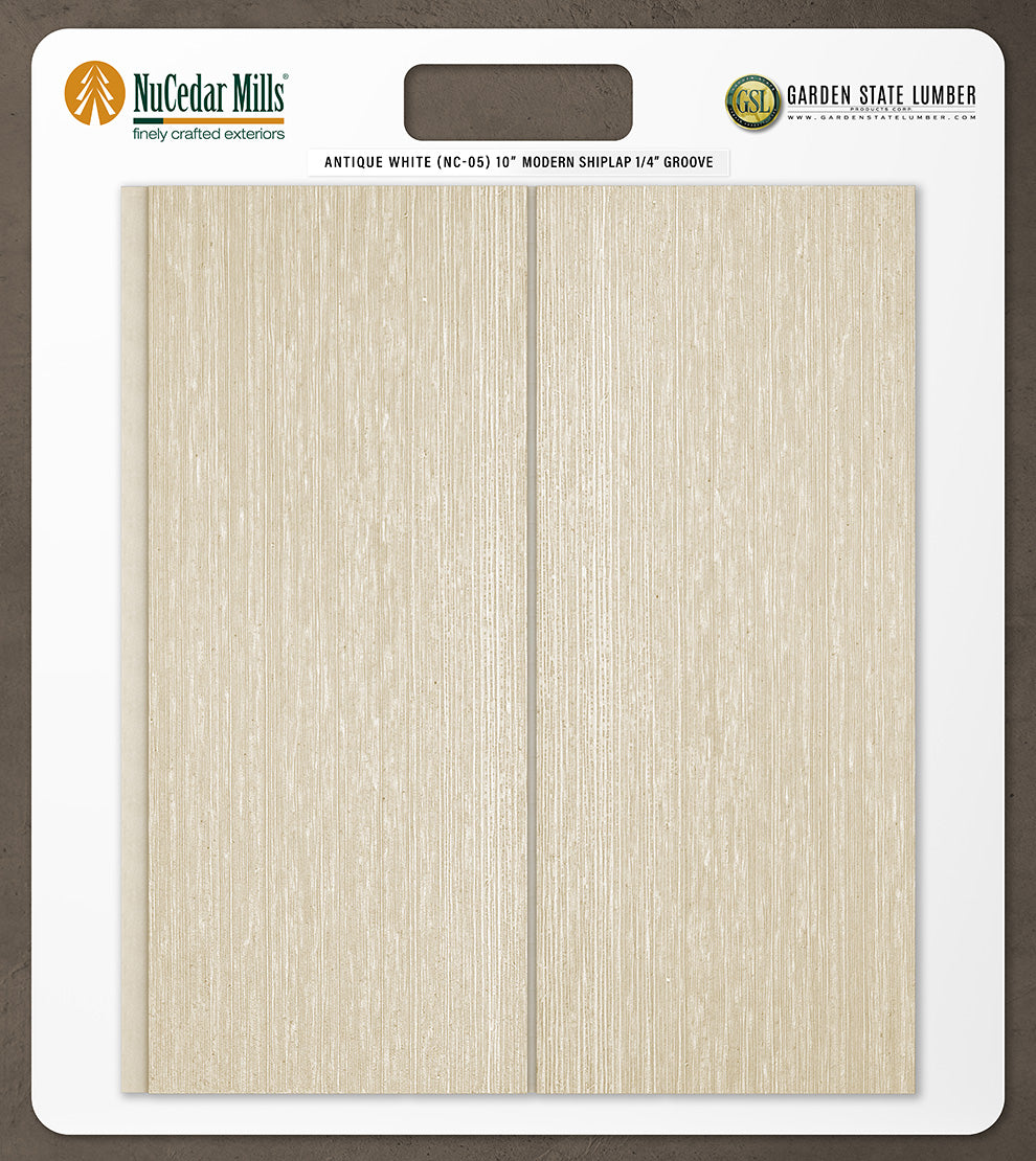 10″ RoughSawn T&G Modern Shiplap Strips - 2' x 2' Display