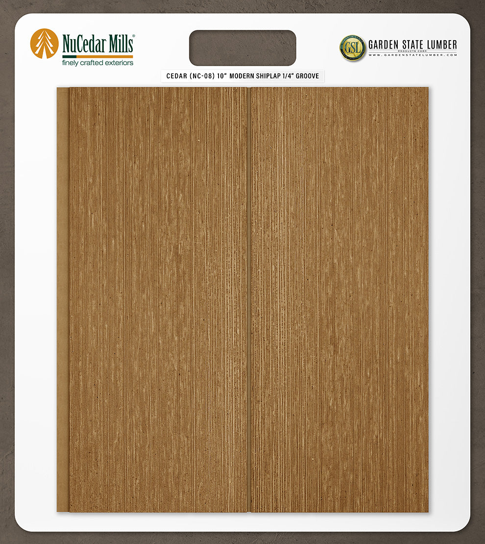 10″ RoughSawn T&G Modern Shiplap Strips - 2' x 2' Display