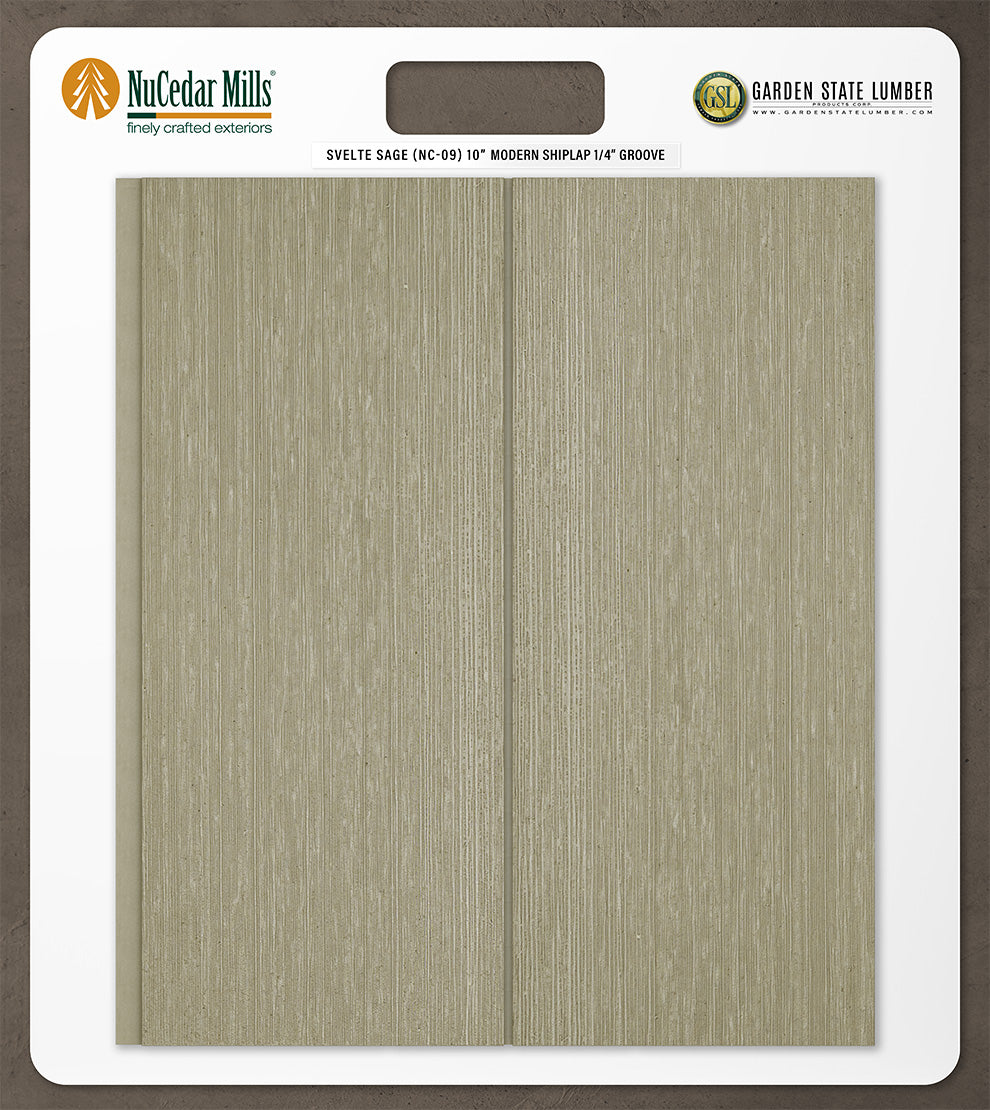 10″ RoughSawn T&G Modern Shiplap Strips - 2' x 2' Display