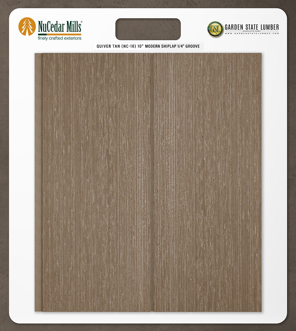 10″ RoughSawn T&G Modern Shiplap Strips - 2' x 2' Display