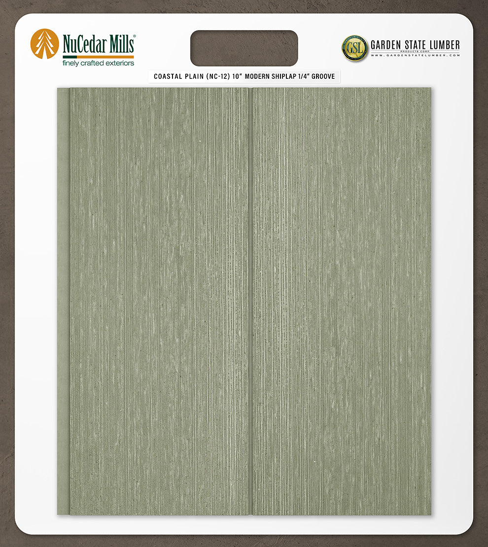 10″ RoughSawn T&G Modern Shiplap Strips - 2' x 2' Display