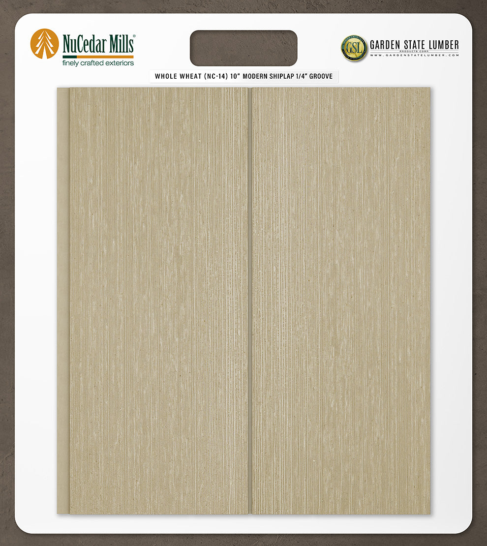 10″ RoughSawn T&G Modern Shiplap Strips - 2' x 2' Display