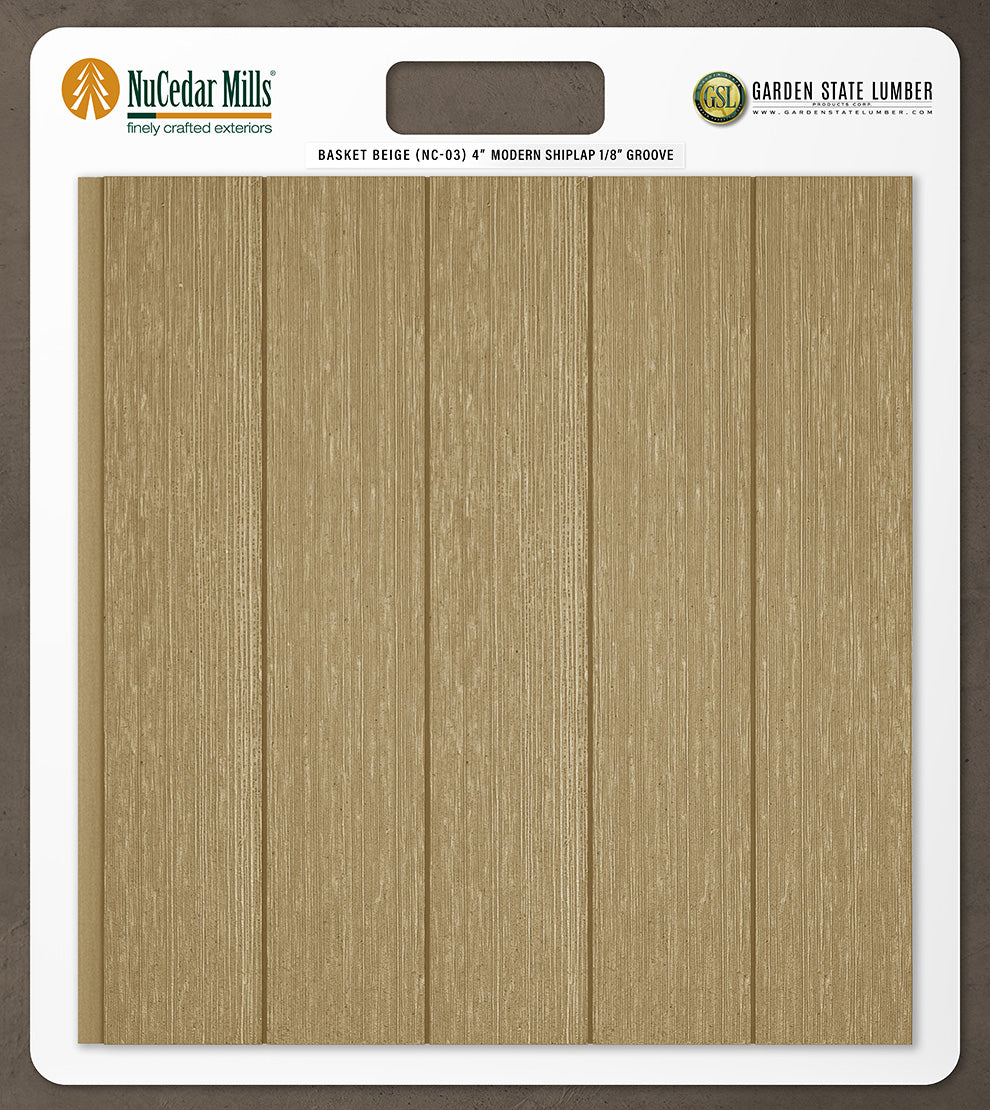 4″ RoughSawn T&G Modern Shiplap Strips - 2' x 2' Display