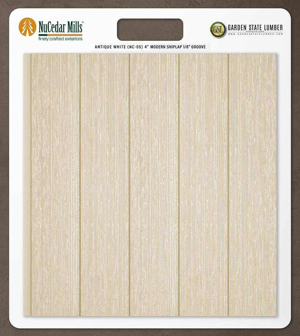 4″ RoughSawn T&G Modern Shiplap Strips - 2' x 2' Display