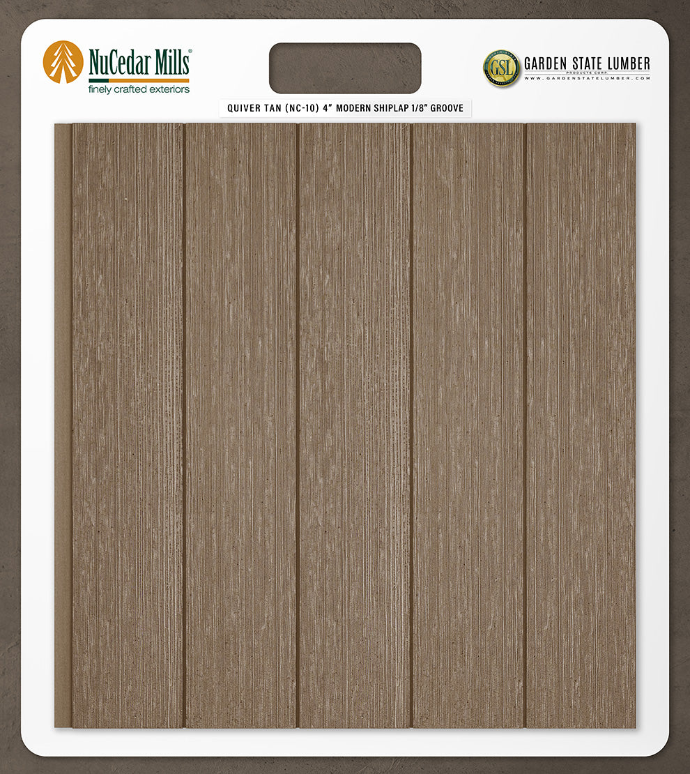 4″ RoughSawn T&G Modern Shiplap Strips - 2' x 2' Display