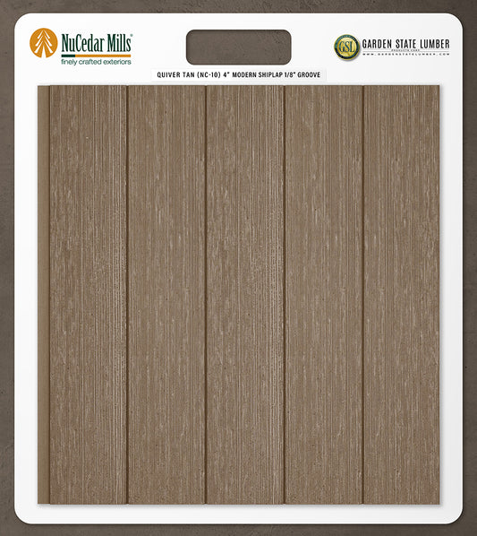 4″ RoughSawn T&G Modern Shiplap Strips - 2' x 2' Display