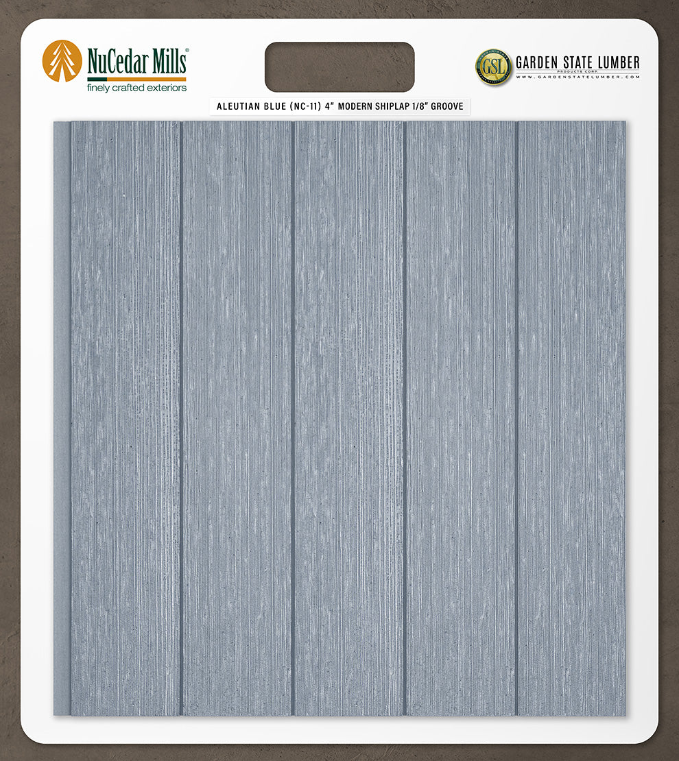 4″ RoughSawn T&G Modern Shiplap Strips - 2' x 2' Display