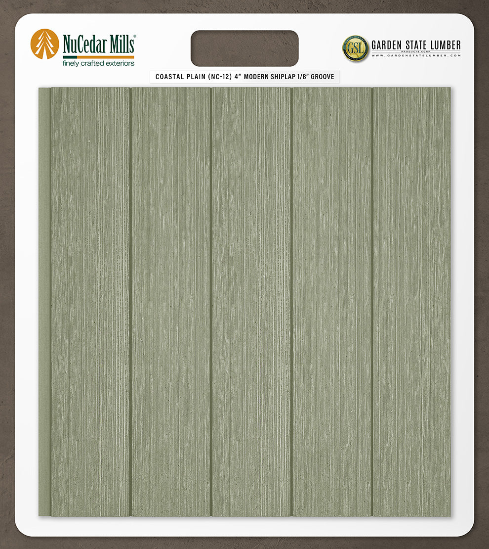 4″ RoughSawn T&G Modern Shiplap Strips - 2' x 2' Display