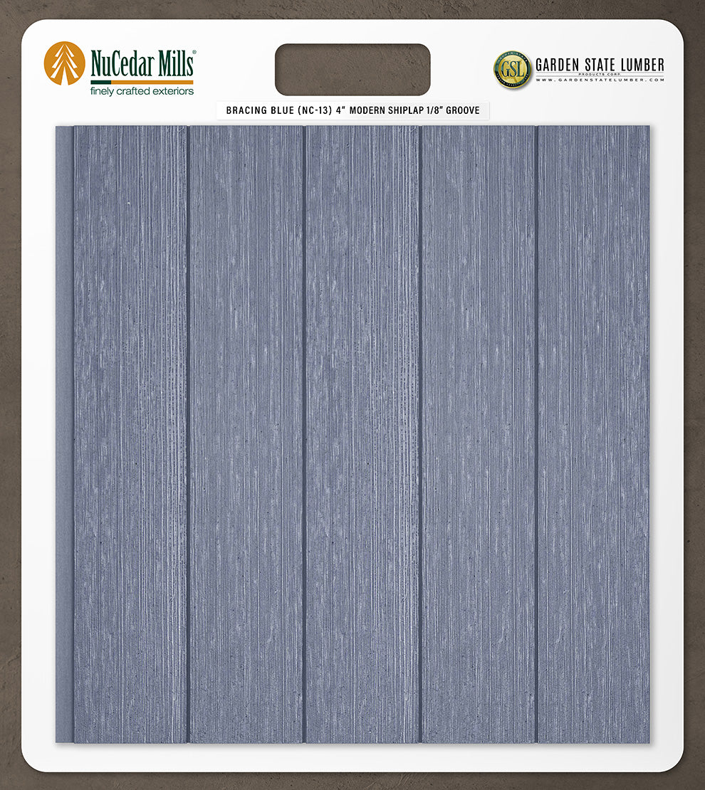 4″ RoughSawn T&G Modern Shiplap Strips - 2' x 2' Display
