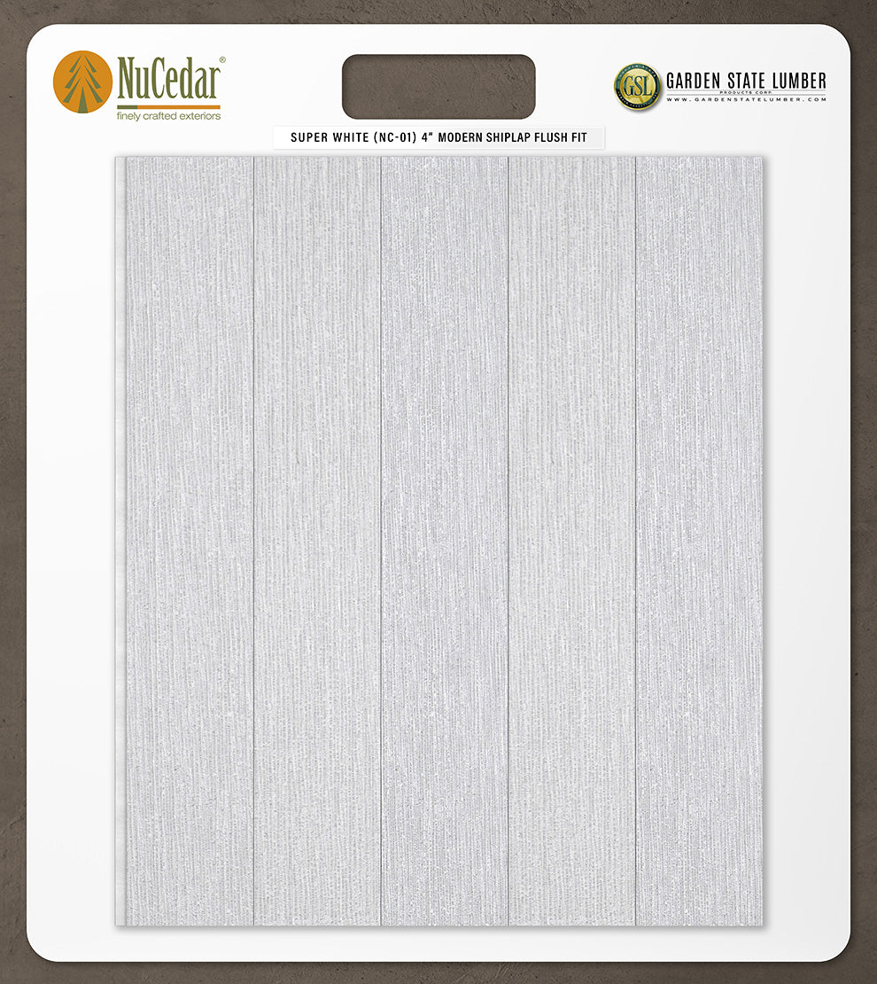 4″ RoughSawn T&G Modern Shiplap Strips - 2' x 2' Display