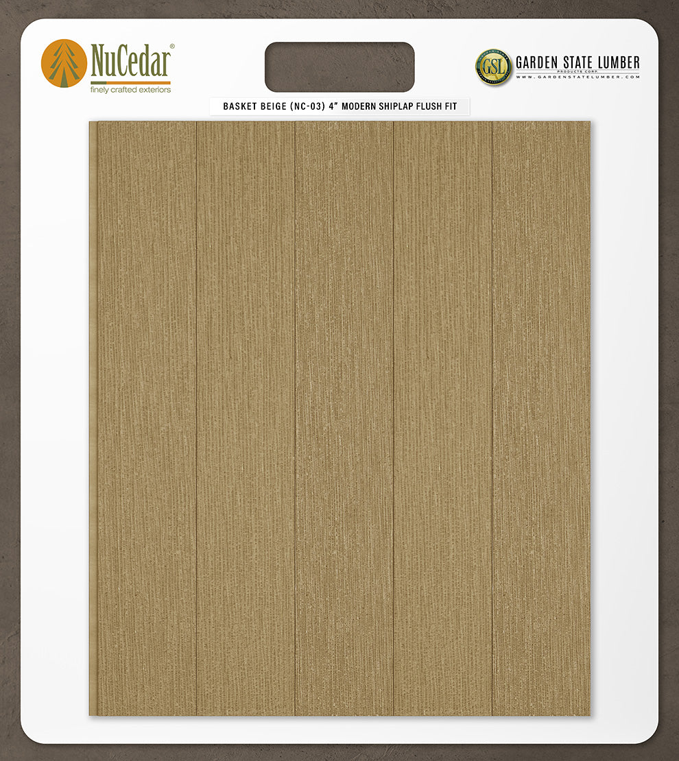 4″ RoughSawn T&G Modern Shiplap Strips - 2' x 2' Display