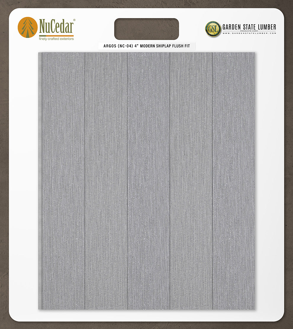 4″ RoughSawn T&G Modern Shiplap Strips - 2' x 2' Display
