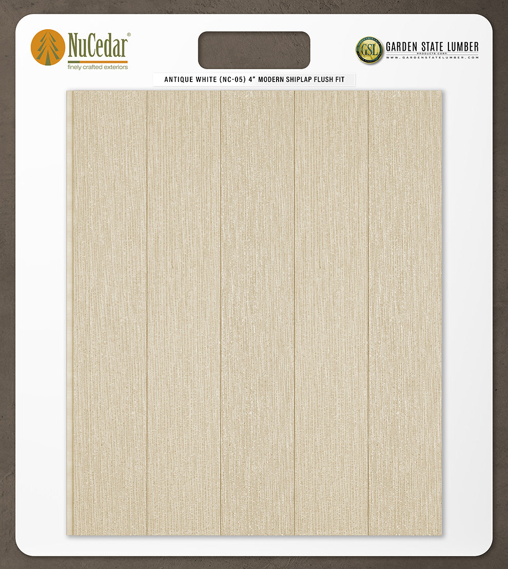 4″ RoughSawn T&G Modern Shiplap Strips - 2' x 2' Display