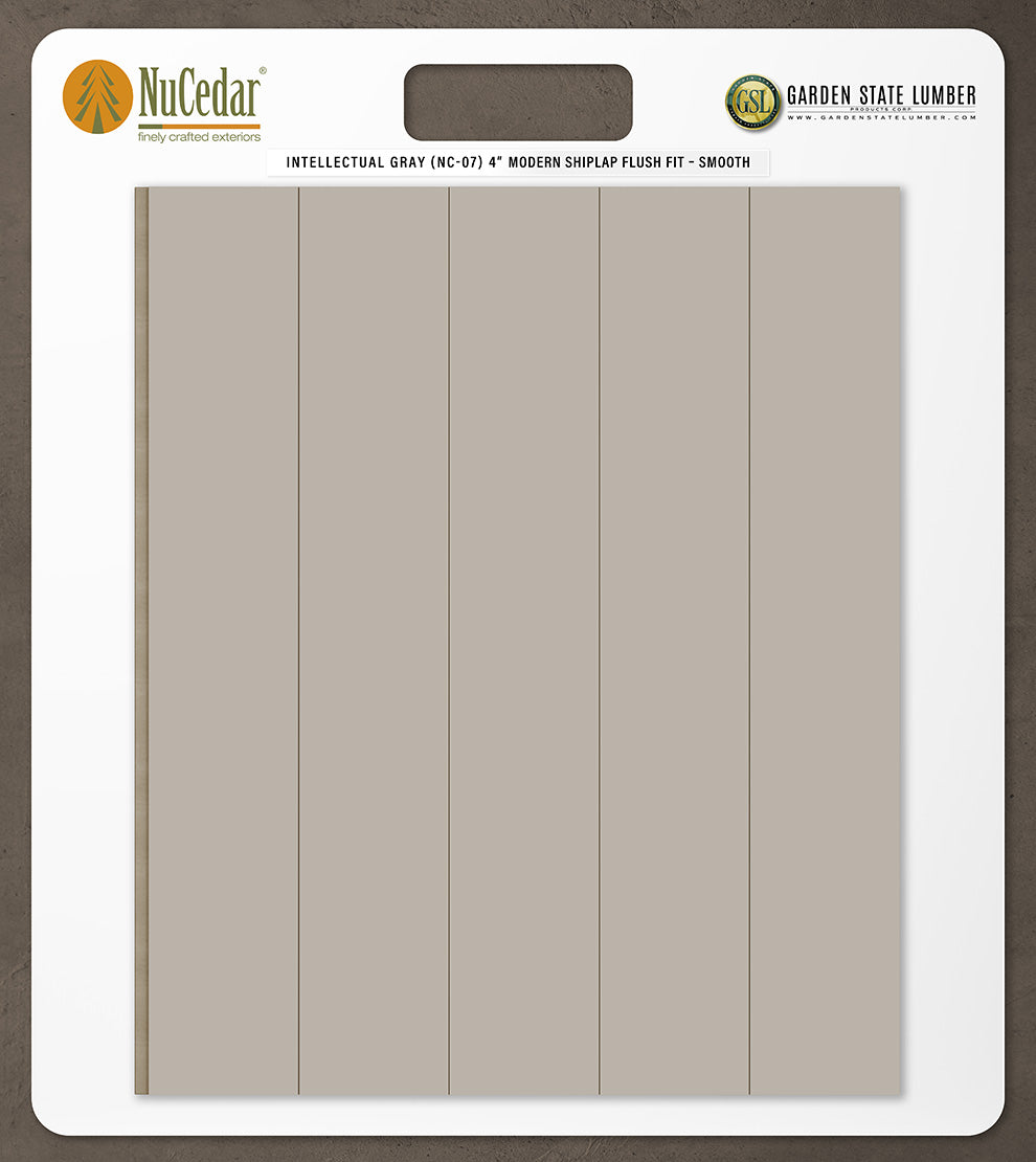 4″ Smooth T&G Modern Shiplap Strips - 2' x 2' Display