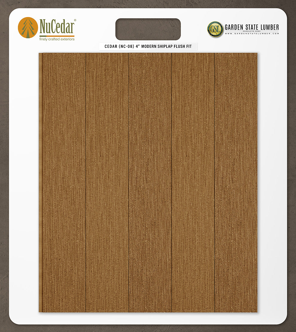 4″ RoughSawn T&G Modern Shiplap Strips - 2' x 2' Display