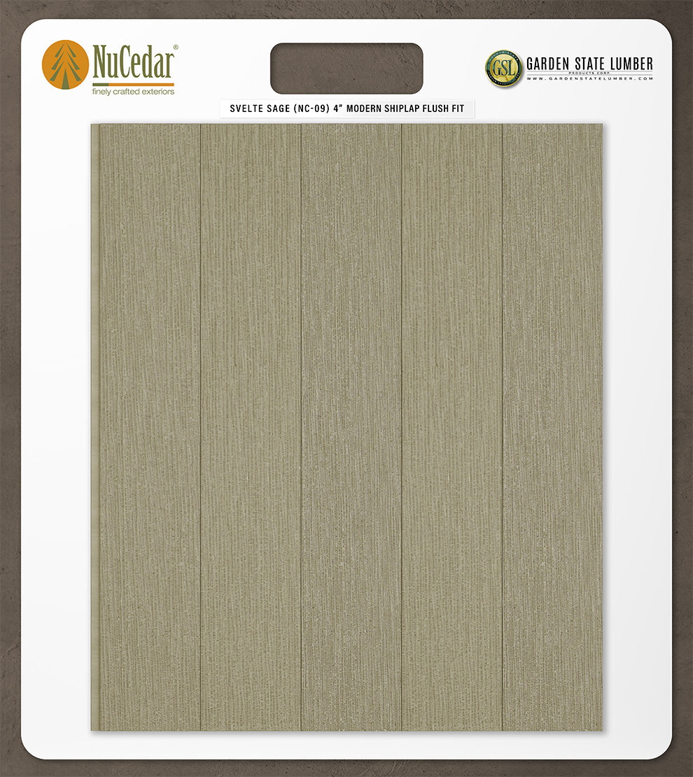 4″ RoughSawn T&G Modern Shiplap Strips - 2' x 2' Display
