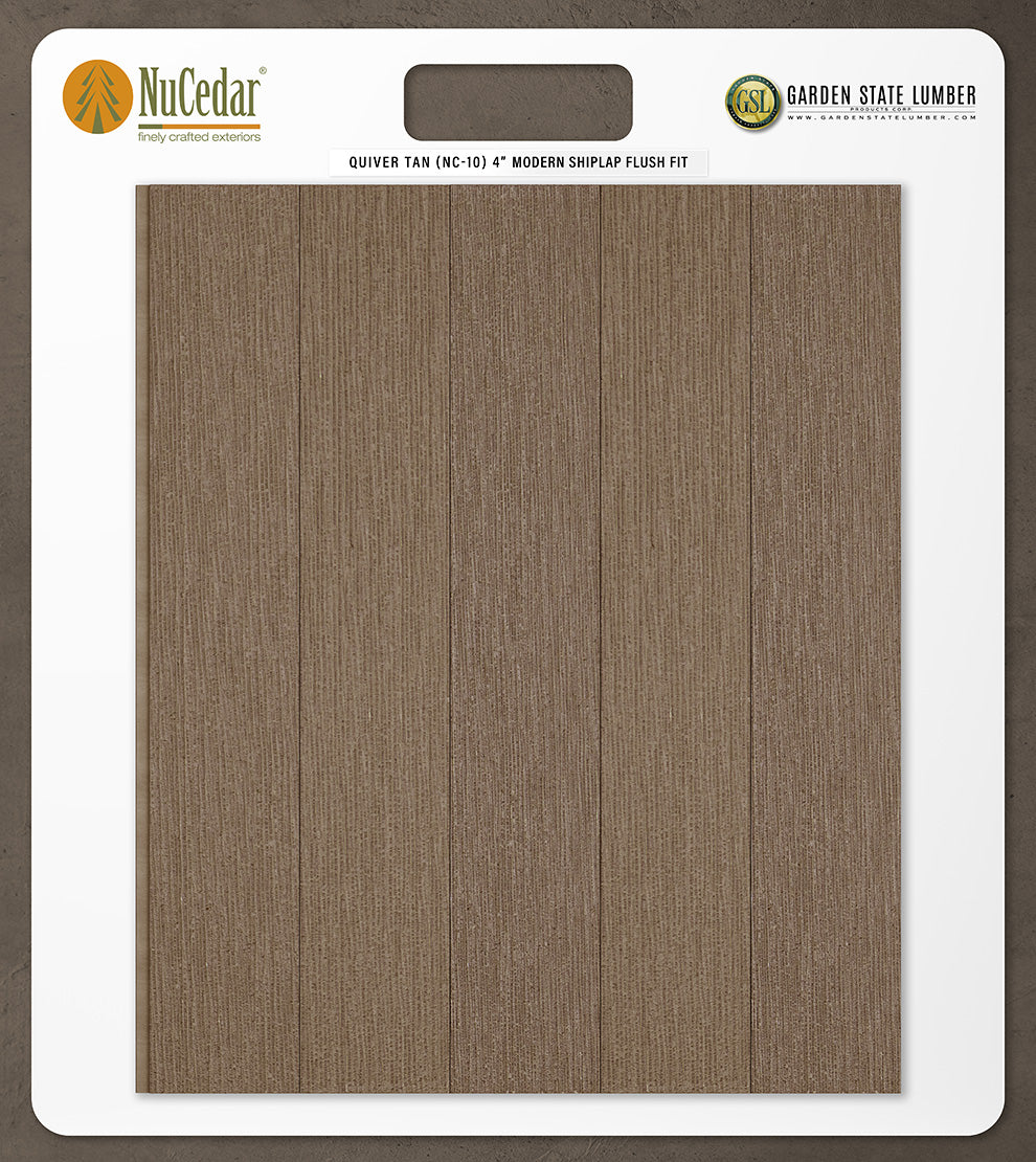 4″ RoughSawn T&G Modern Shiplap Strips - 2' x 2' Display