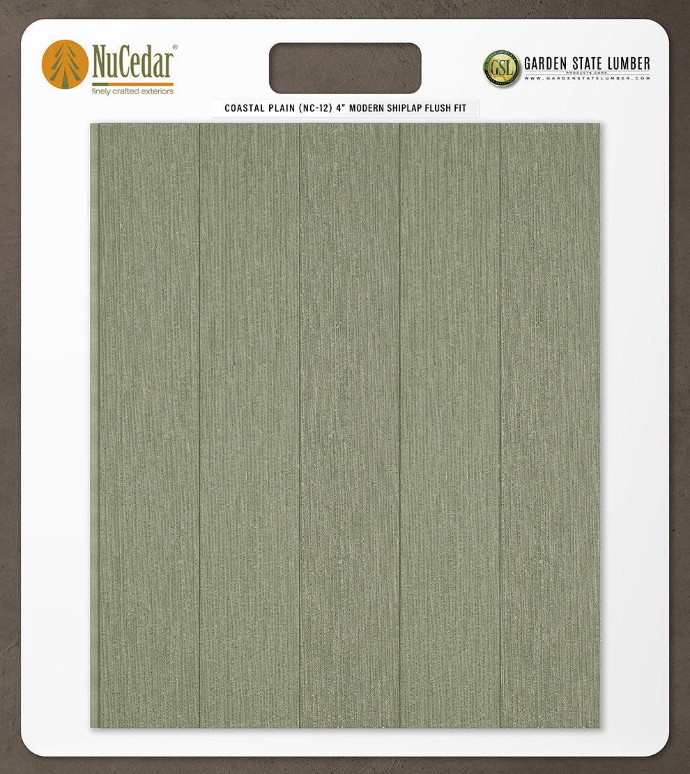 4″ RoughSawn T&G Modern Shiplap Strips - 2' x 2' Display