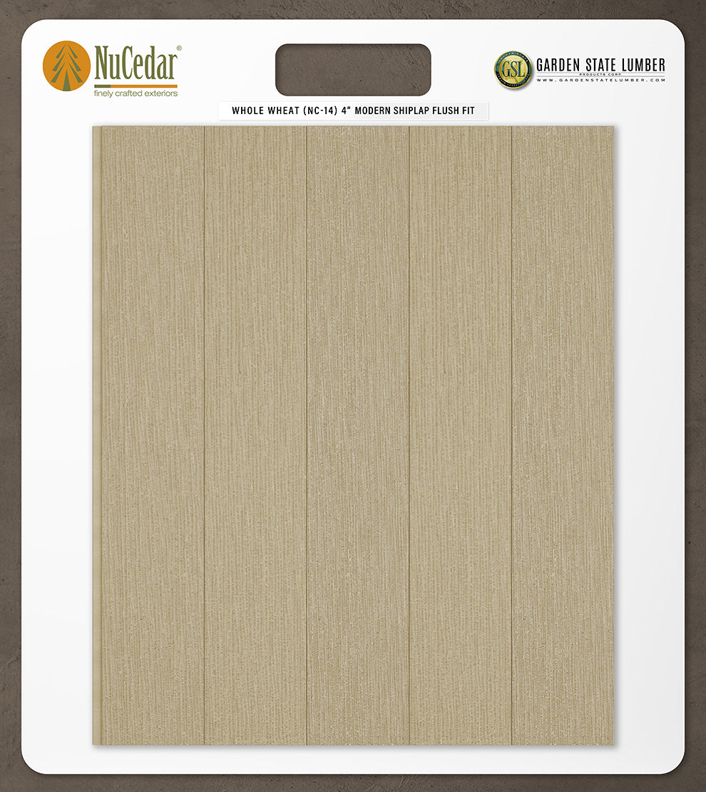 4″ RoughSawn T&G Modern Shiplap Strips - 2' x 2' Display