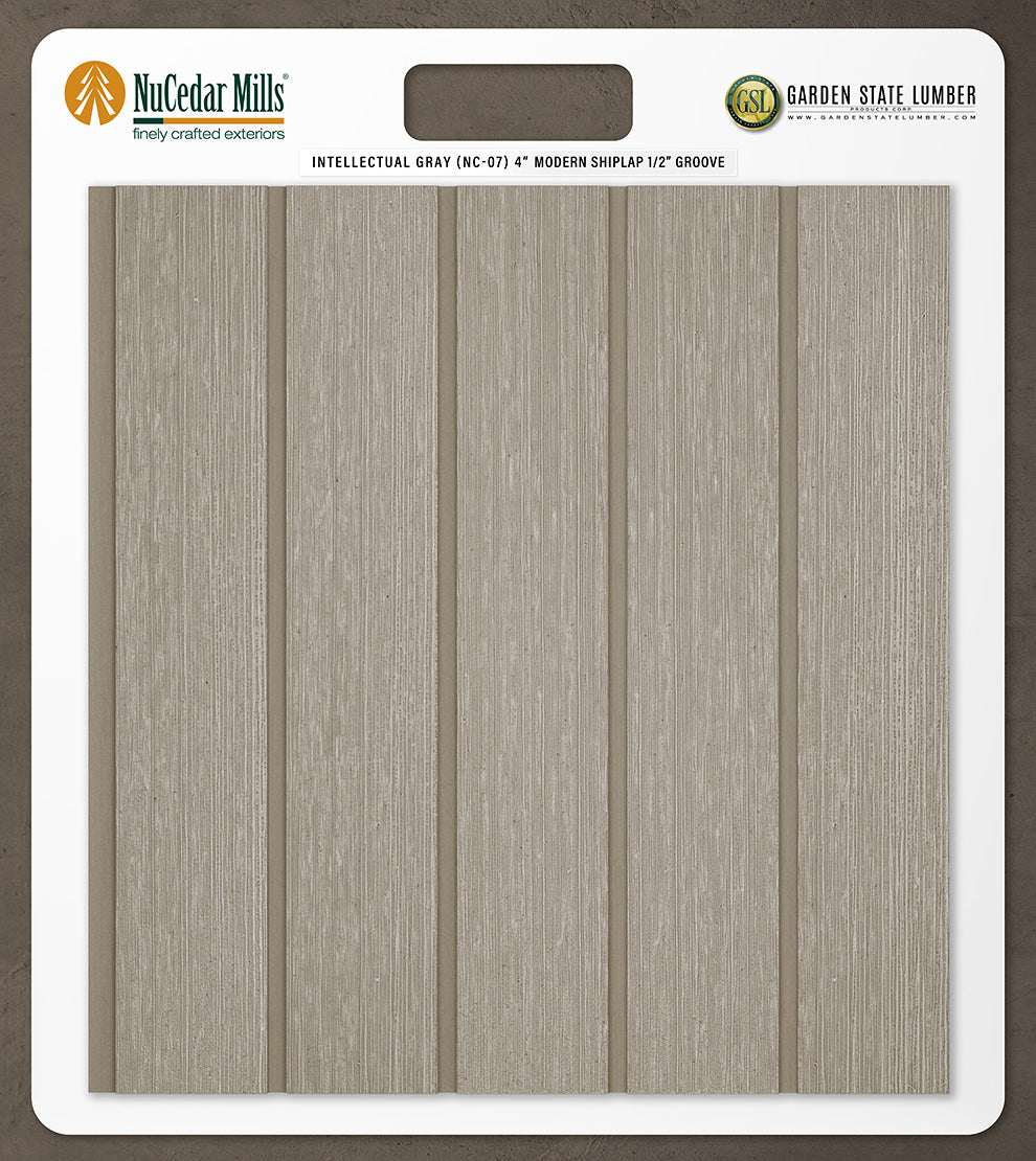 4″ RoughSawn T&G Modern Shiplap Strips - 2' x 2' Display
