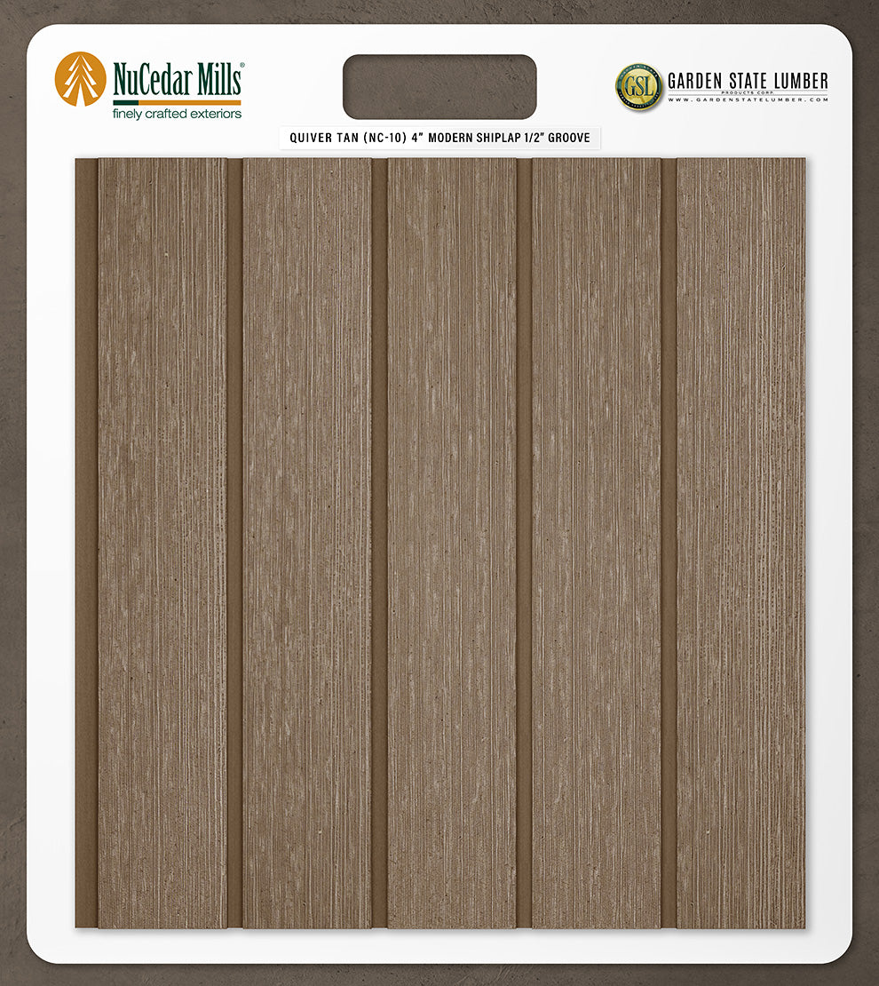 4″ RoughSawn T&G Modern Shiplap Strips - 2' x 2' Display