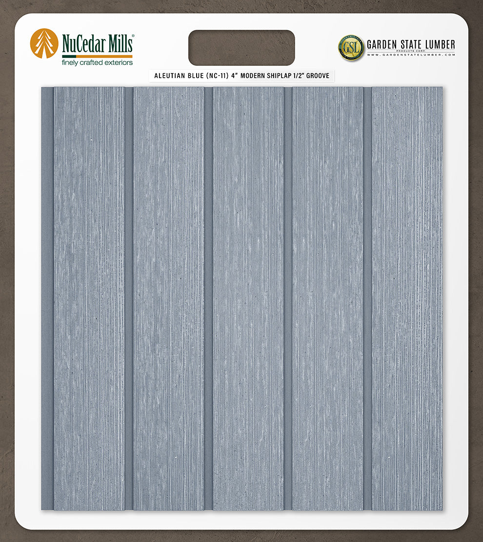4″ RoughSawn T&G Modern Shiplap Strips - 2' x 2' Display
