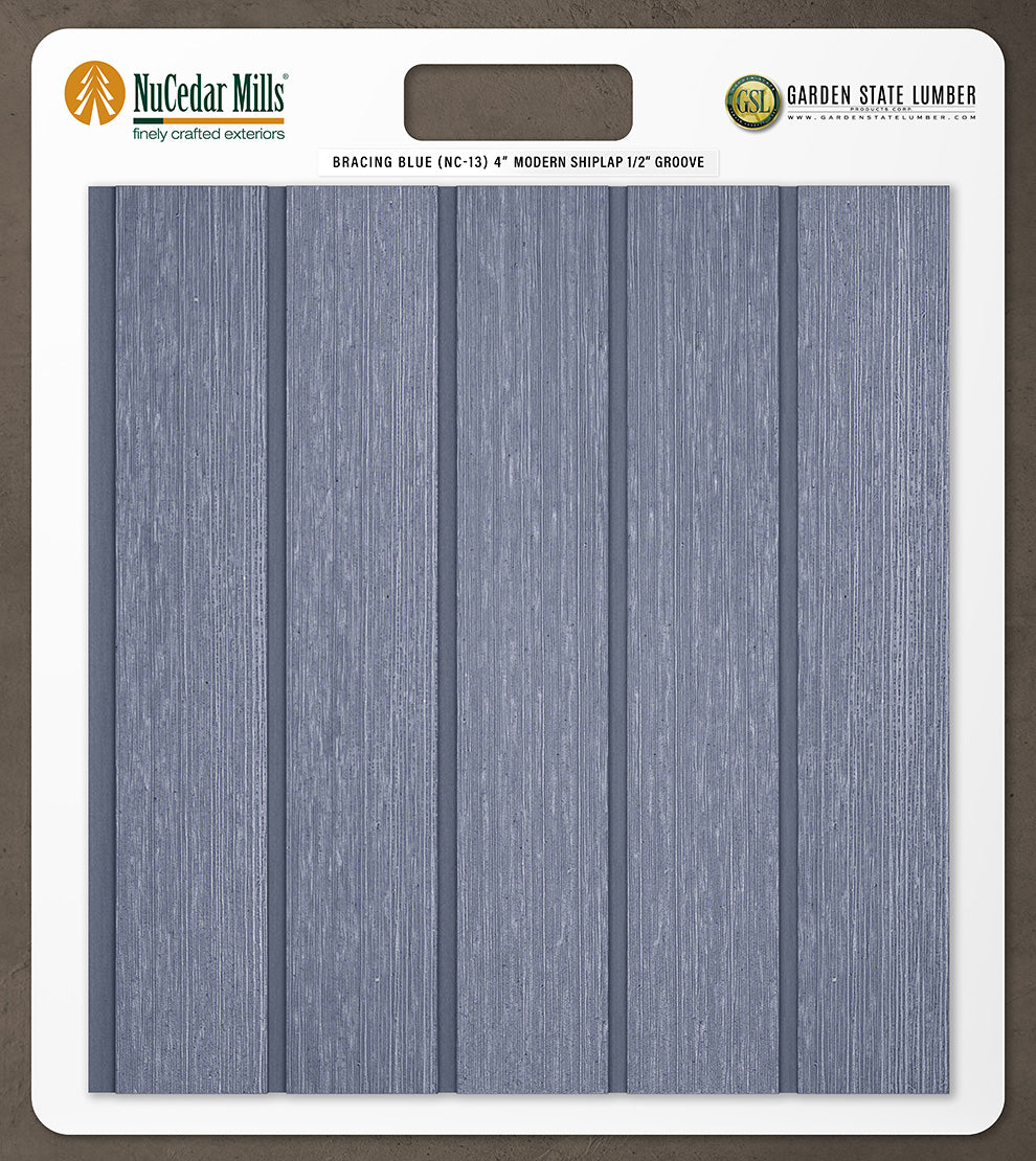 4″ RoughSawn T&G Modern Shiplap Strips - 2' x 2' Display