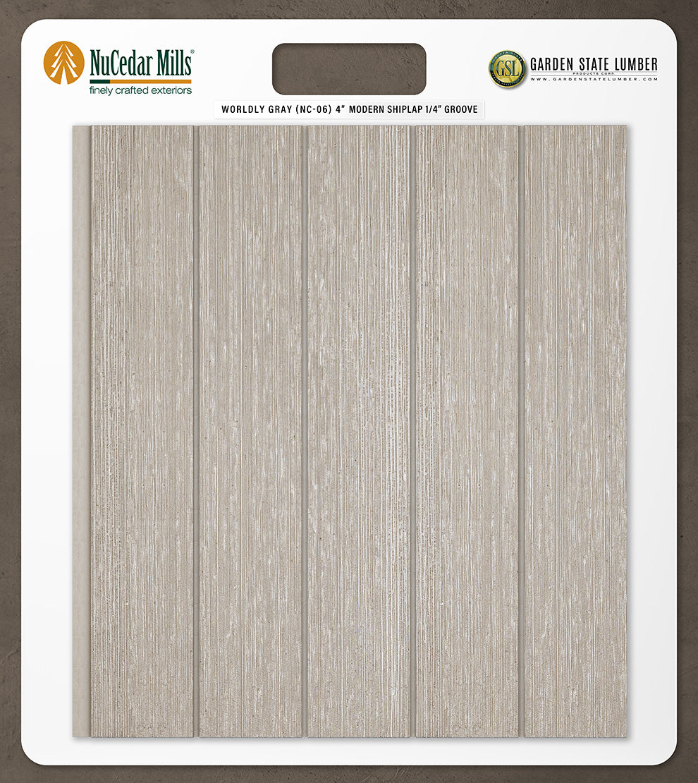 4″ RoughSawn T&G Modern Shiplap Strips - 2' x 2' Display