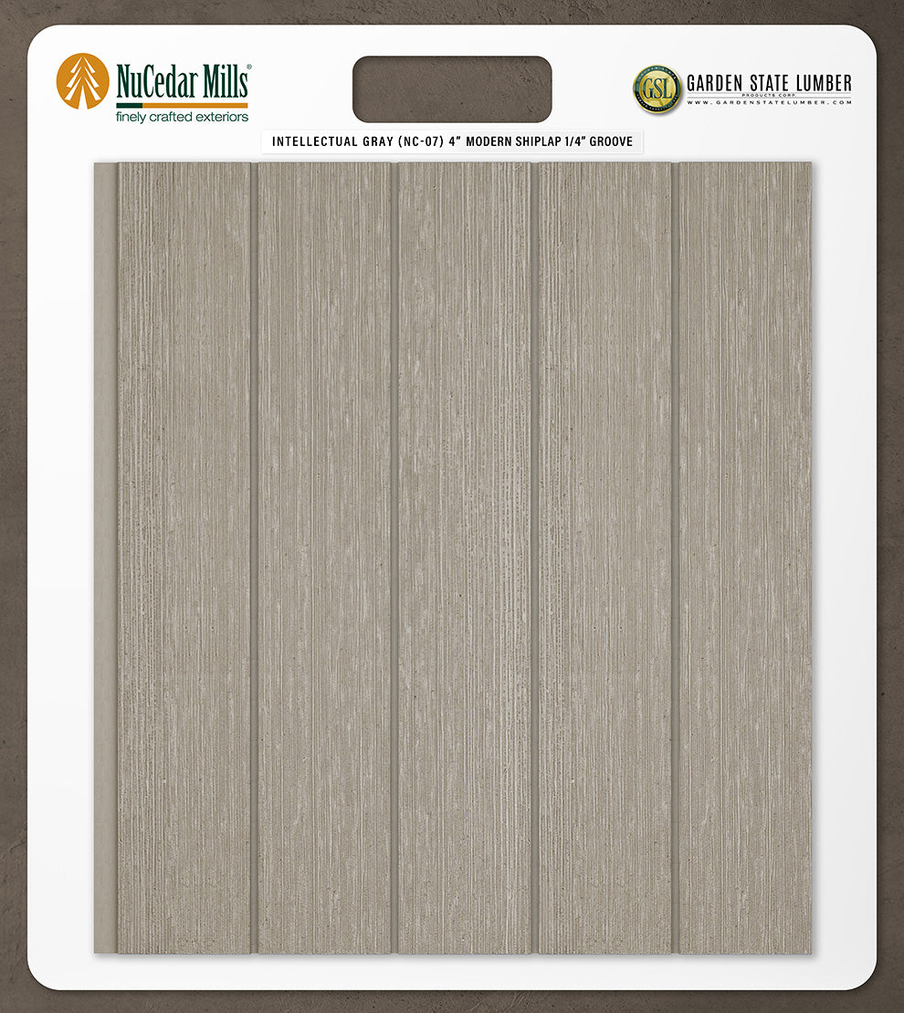 4″ RoughSawn T&G Modern Shiplap Strips - 2' x 2' Display