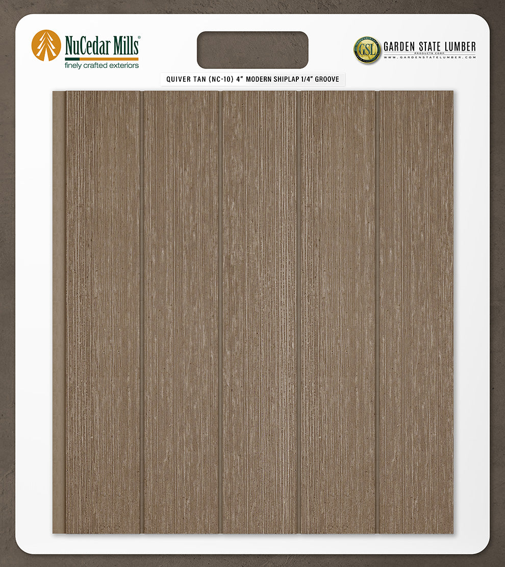 4″ RoughSawn T&G Modern Shiplap Strips - 2' x 2' Display