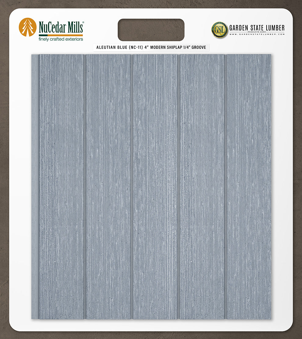 4″ RoughSawn T&G Modern Shiplap Strips - 2' x 2' Display