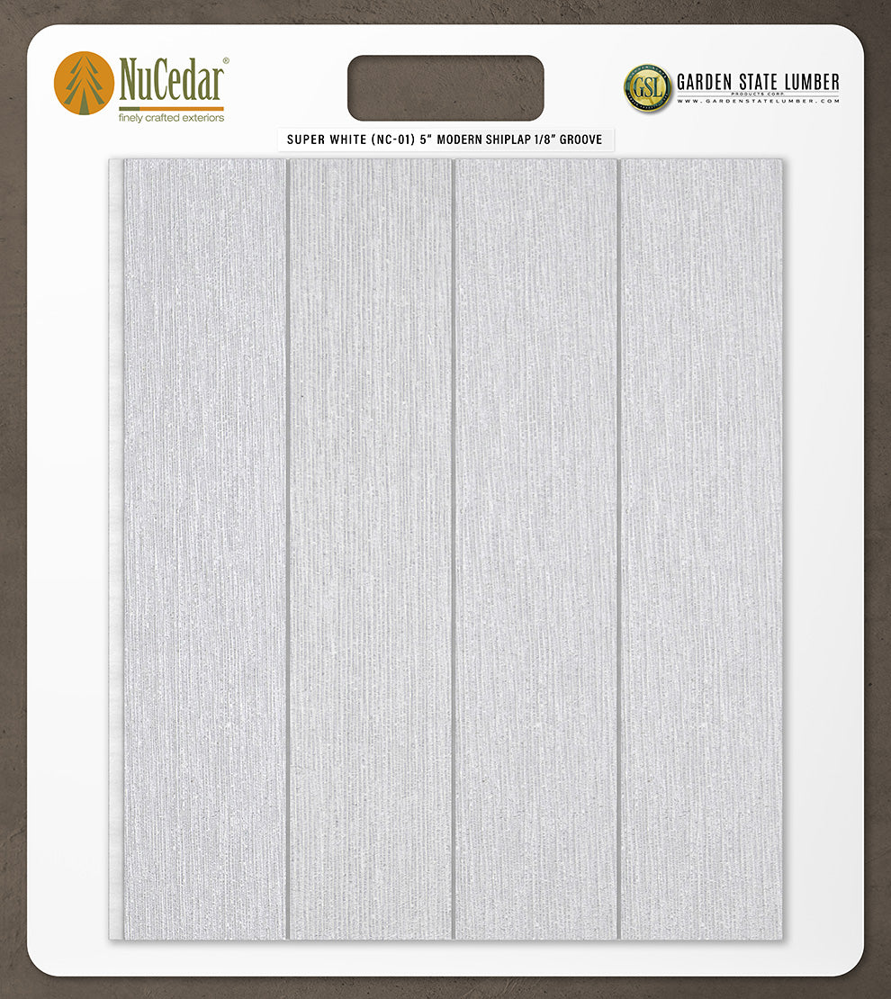5″ RoughSawn T&G Modern Shiplap Strips - 2' x 2' Display