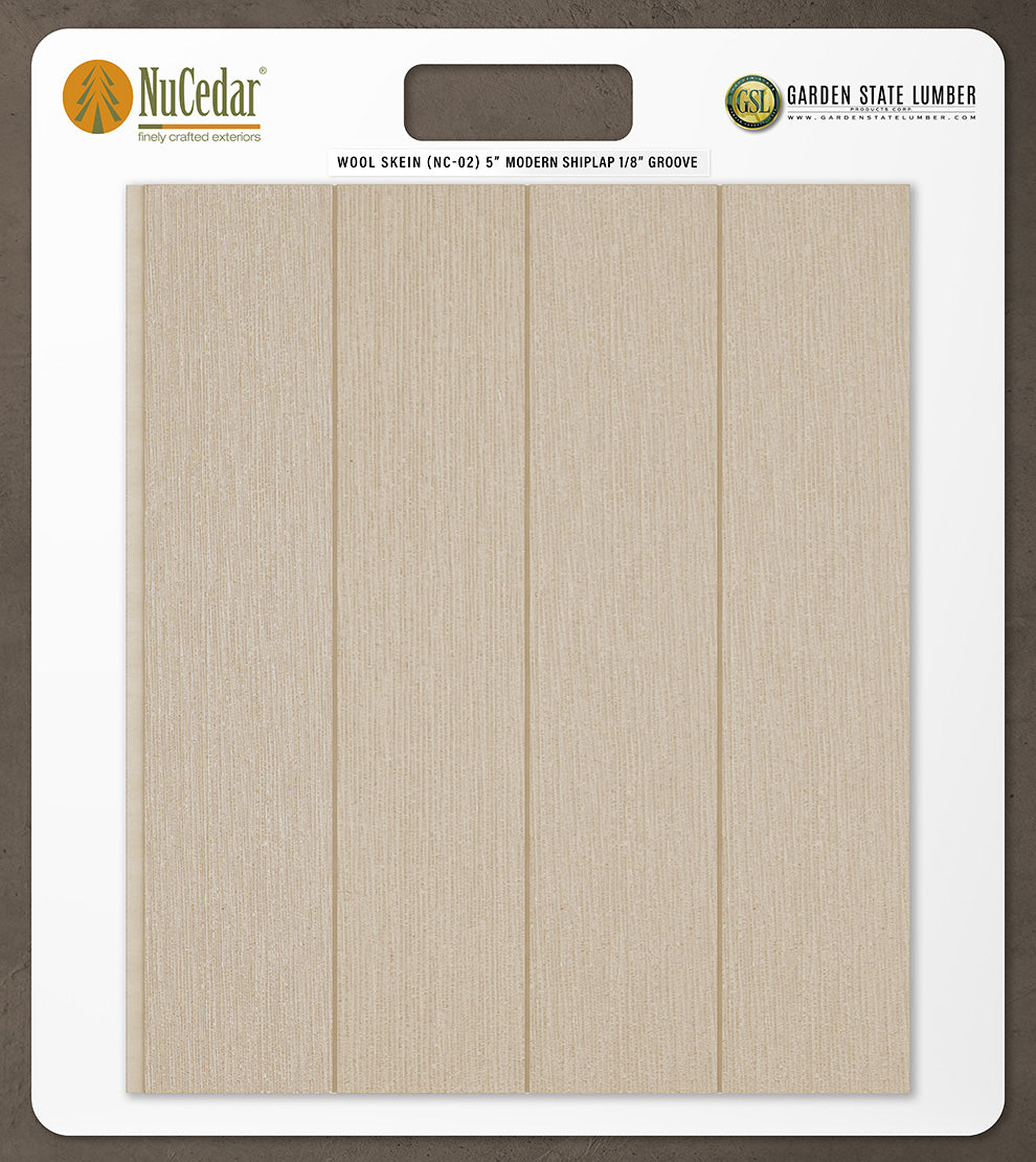 5″ RoughSawn T&G Modern Shiplap Strips - 2' x 2' Display
