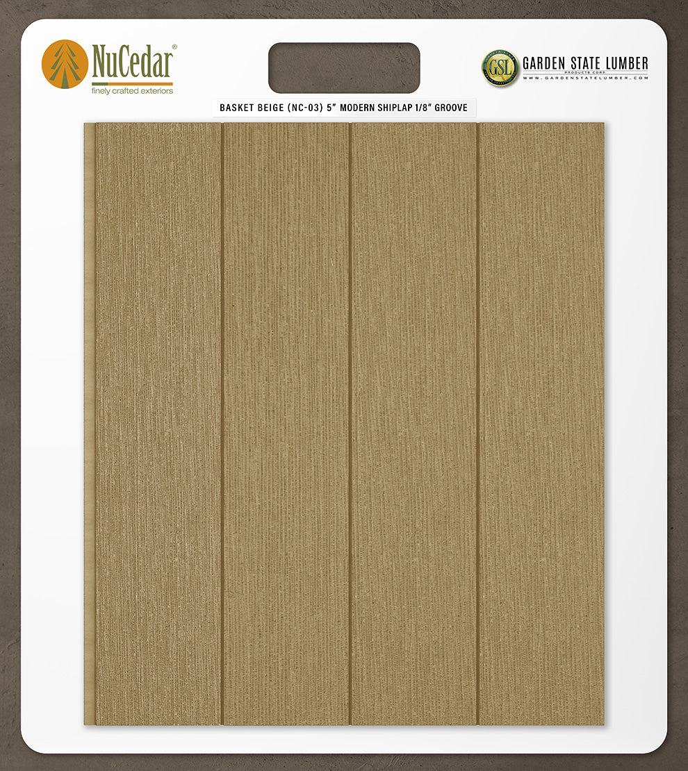 5″ RoughSawn T&G Modern Shiplap Strips - 2' x 2' Display