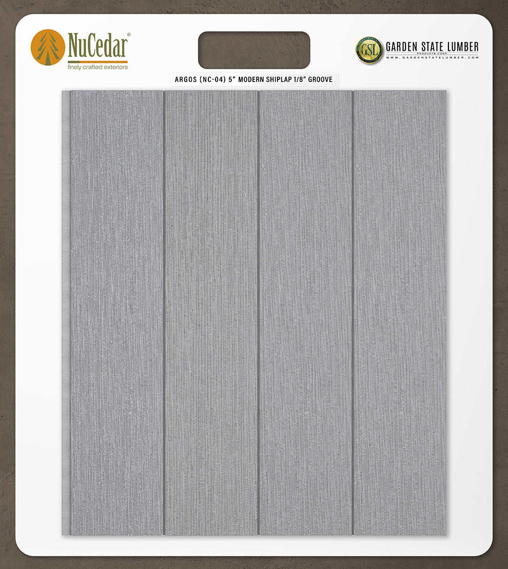 5″ RoughSawn T&G Modern Shiplap Strips - 2' x 2' Display