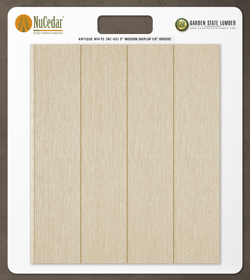 5″ RoughSawn T&G Modern Shiplap Strips - 2' x 2' Display