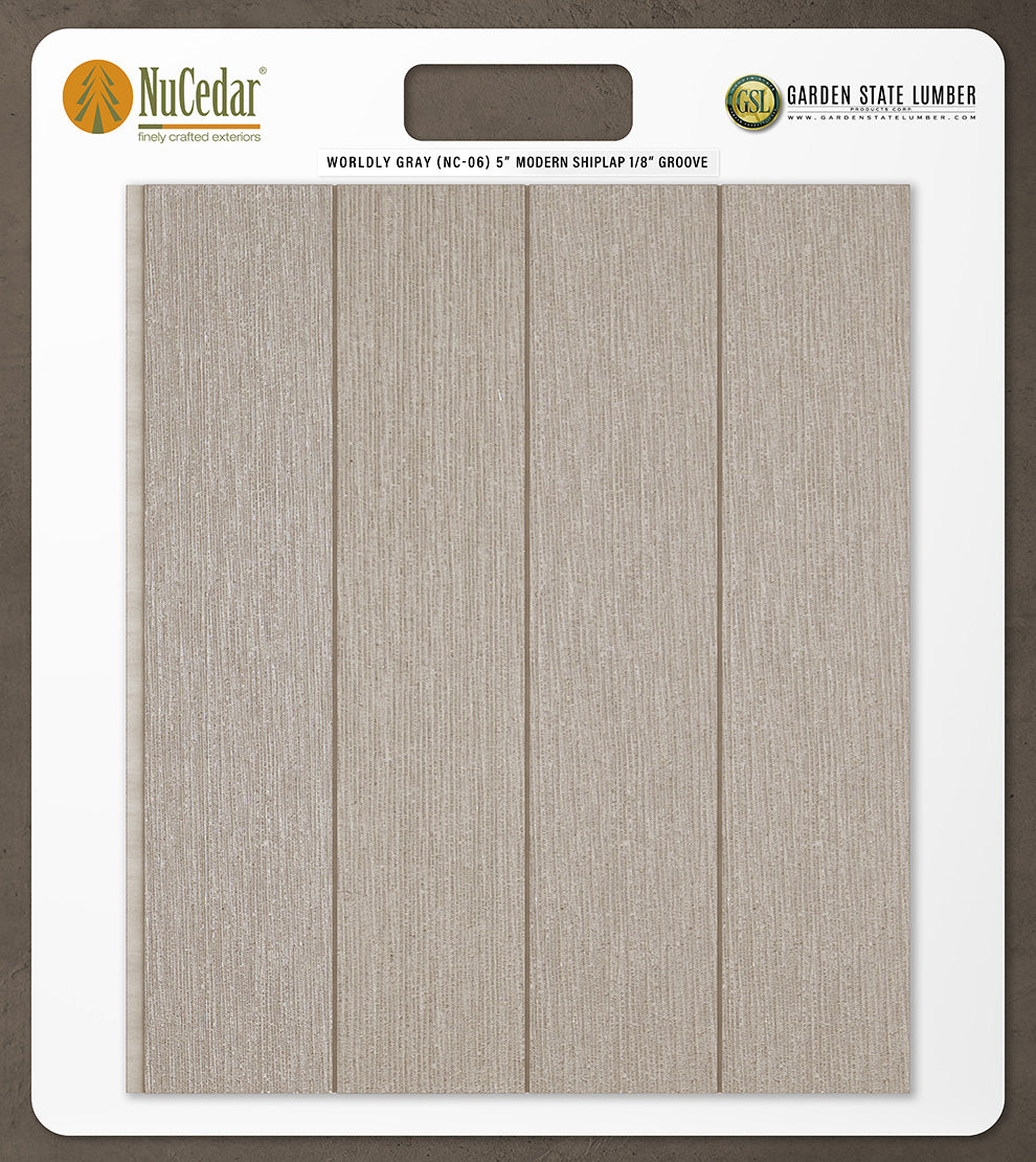 5″ RoughSawn T&G Modern Shiplap Strips - 2' x 2' Display