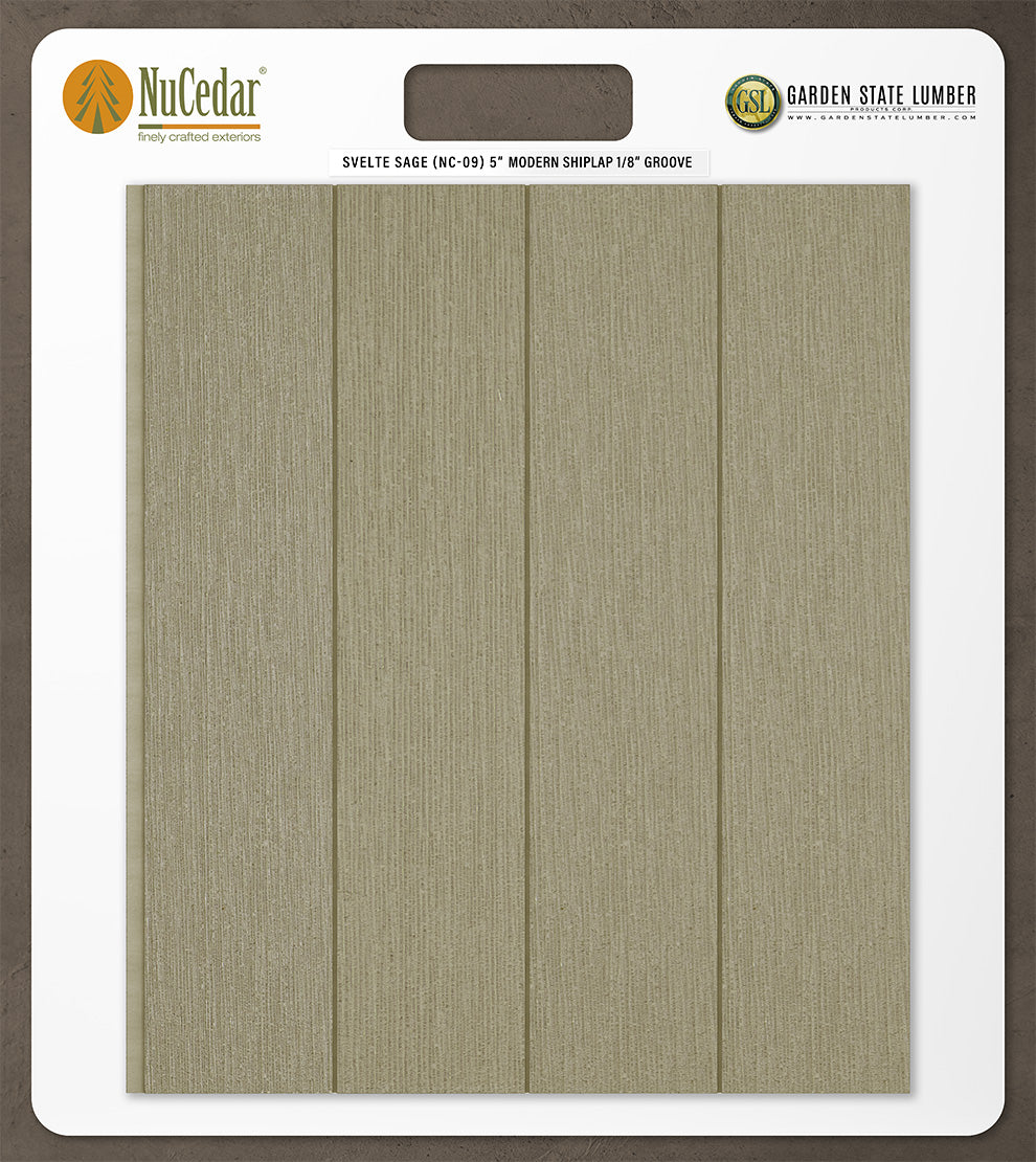 5″ RoughSawn T&G Modern Shiplap Strips - 2' x 2' Display