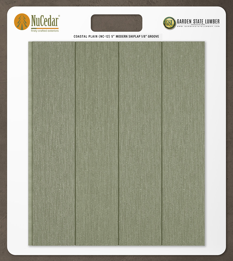 5″ RoughSawn T&G Modern Shiplap Strips - 2' x 2' Display