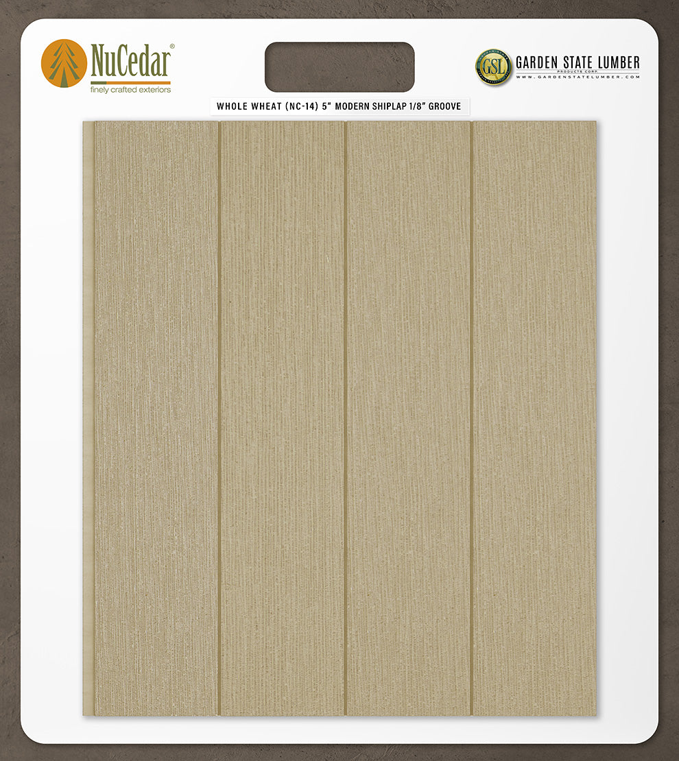 5″ RoughSawn T&G Modern Shiplap Strips - 2' x 2' Display