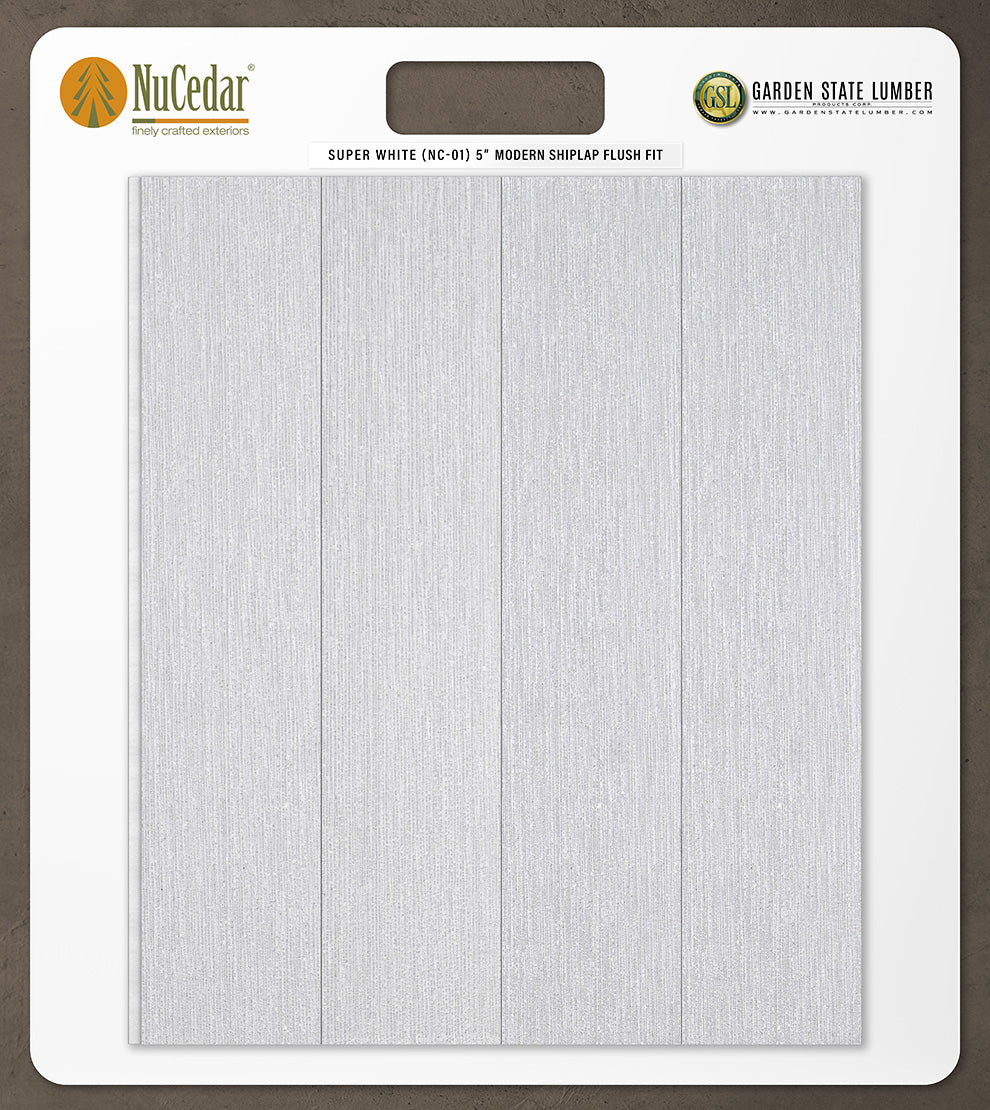 5″ RoughSawn T&G Modern Shiplap Strips - 2' x 2' Display