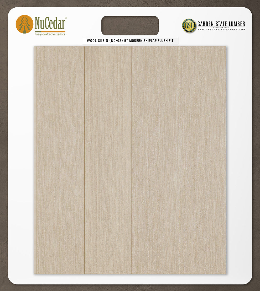 5″ RoughSawn T&G Modern Shiplap Strips - 2' x 2' Display